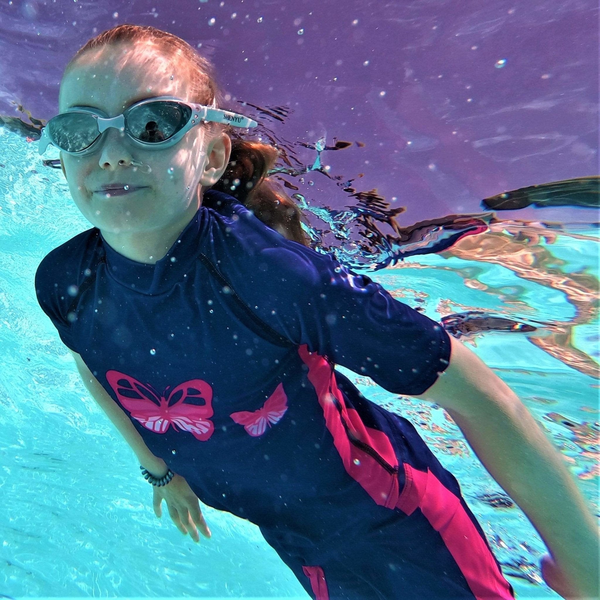 Kids Girls Modest Swim Shorts UPF50+ Sun Protection Childrens swimwear –  Jody and Lara
