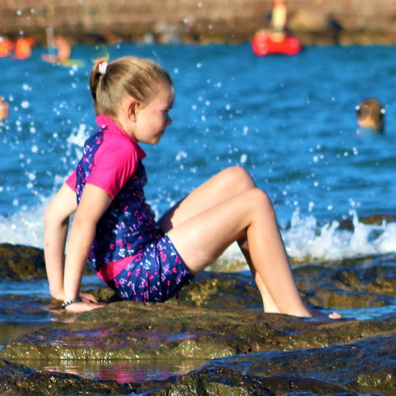 California Sunshine Girls modest UPF 50+ UV Protection Swim Shorts – Jody  and Lara